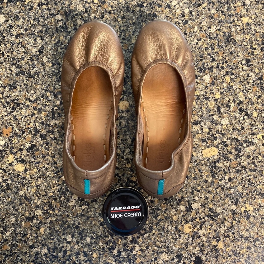 Tieks metallic flats